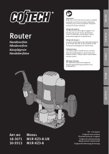 Manual Cotech M1R-KZ3-8 Plunge Router