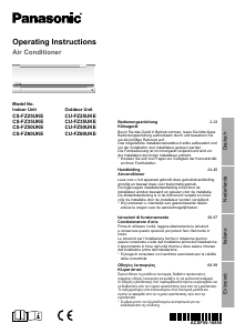 Manuale Panasonic CU-FZ25UKE Condizionatore d’aria