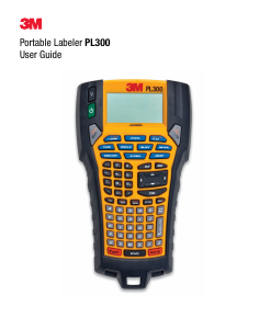 Handleiding 3M PL300 Labelprinter