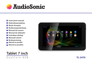 Manual AudioSonic TL-3470 Tablet