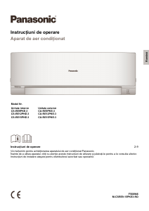 Manual Panasonic CU-RE12PKE3 Aer condiționat