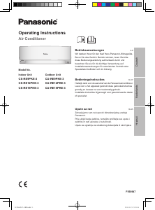 Bedienungsanleitung Panasonic CU-RE15PKE3 Klimagerät