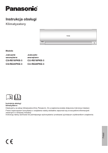 Instrukcja Panasonic CU-RE18PKE3 Klimatyzator