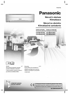 Manuál Panasonic CU-RE24JKX Klimatizace