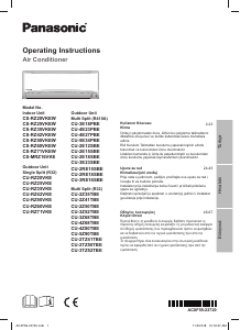 Εγχειρίδιο Panasonic CU-RZ20VKE Κλιματιστικό