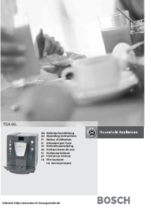 Manual de uso Bosch TCA 6001 Máquina de café