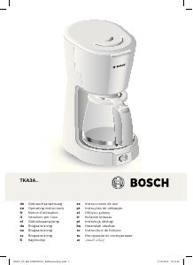 Manual Bosch TKA 3A014 Coffee Machine
