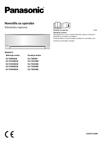 Priročnik Panasonic CU-TZ18SKE Klimatska naprava