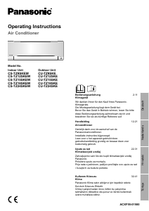 Handleiding Panasonic CU-TZ24SKE Airconditioner