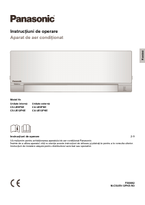 Manual Panasonic CU-UE9PKE Aer condiționat