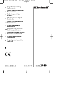 Manuale Einhell BG-KS 2440 Biotrituratore