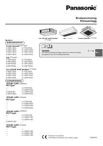 Bruksanvisning Panasonic S-100PF1E5A Klimaanlegg