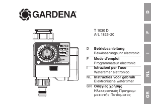 Handleiding Gardena T 1030 D Besproeiingscomputer