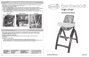 Manual Summer Bentwood Baby High Chair