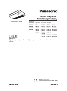 Priručnik Panasonic S-125PT1E5 Klimatizacijski uređaj