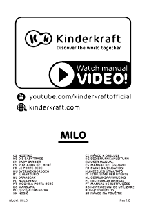 Návod Kinderkraft Milo Detský nosič