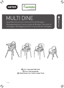 Manual Keter Multi Dine Scaun înalt copii