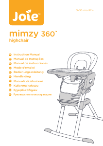 Mode d’emploi Joie Mimzy 360 Chaise haute bébé