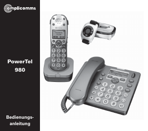 Bedienungsanleitung Amplicomms PowerTel 980 Schnurlose telefon