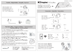 Brugsanvisning Dimplex ECU-2Rw Termostat