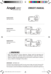 Manual de uso Angelcare AC337 Vigilabebés