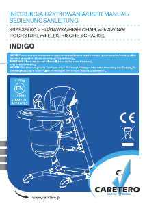 Manual Caretero Indigo Baby High Chair