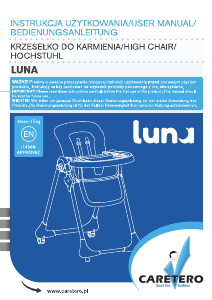 Handleiding Caretero Luna Kinderstoel