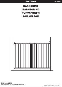 Bruksanvisning Biltema 47-8600 Säkerhetsgrind