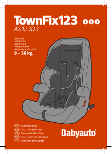 Manual Babyauto AS123D3 TownFix123 Cadeira auto