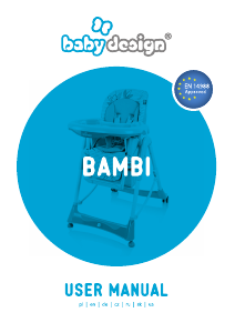 Руководство Baby Design Bambi Стульчик для кормления