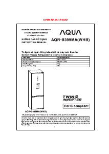 Hướng dẫn sử dụng Aqua AQR-B399MA Tủ đông lạnh