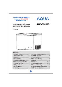 Hướng dẫn sử dụng Aqua AQF-C3001S Tủ đông