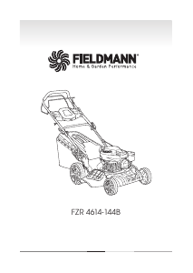 Manuál Fieldmann FZR 4614-144B Travní sekačka