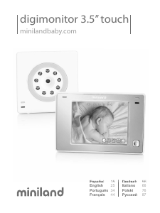 Manual Miniland Digimonitor 3.5 Touch Baby Monitor