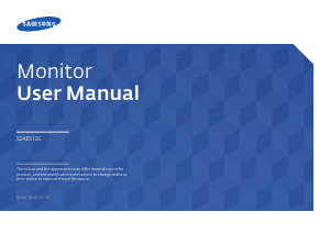 Manual Samsung S24E510C LCD Monitor