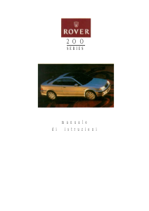 Manuale Rover 200 (1995)