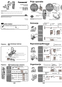 Priručnik Panasonic RR-QR170 Audiosnimač