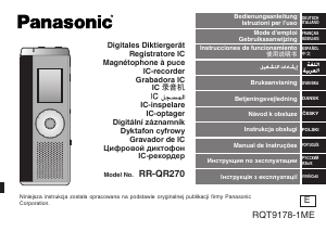 Bruksanvisning Panasonic RR-QR270 Diktafon
