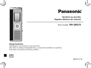 Priručnik Panasonic RR-QR270 Audiosnimač