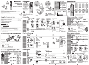 Manual Panasonic RR-US050 Audio Recorder