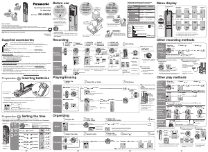 Manual Panasonic RR-US065 Audio Recorder