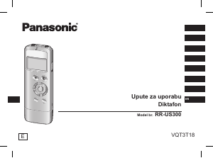 Priručnik Panasonic RR-US300E Audiosnimač