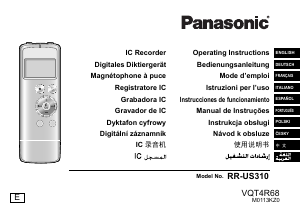Manuál Panasonic RR-US310E Audiozáznamník