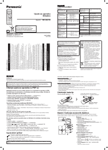 Priručnik Panasonic RR-US310E Audiosnimač
