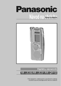 Návod Panasonic RR-US350 Záznamník zvuku