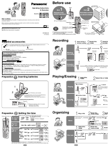 Manual Panasonic RR-US395 Audio Recorder