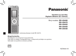 Priručnik Panasonic RR-US490 Audiosnimač