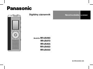 Návod Panasonic RR-US490 Záznamník zvuku