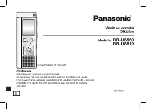 Priručnik Panasonic RR-US510 Audiosnimač