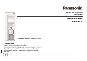 Manual Panasonic RR-US510 Reportofon